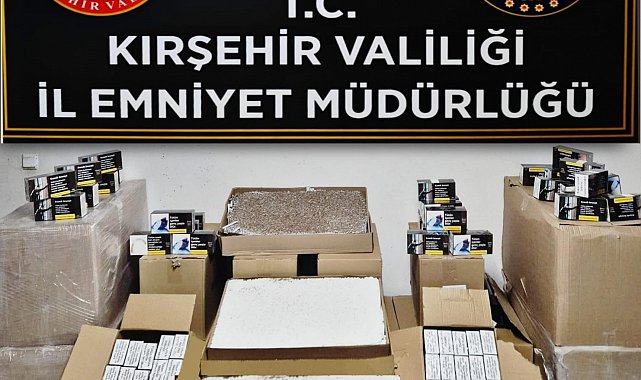 Kırşehir'de kaçak sigara operasyonu