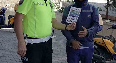 Kırşehir'de motokuryelere bilgilendirme faaliyeti