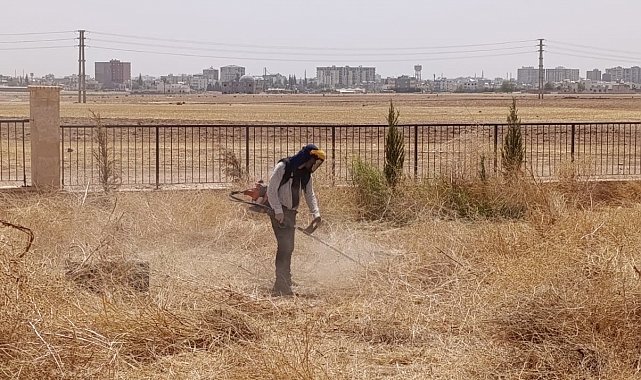 Kızıltepe Millet Bahçesinde bakım ve yenileme çalışmaları sürüyor