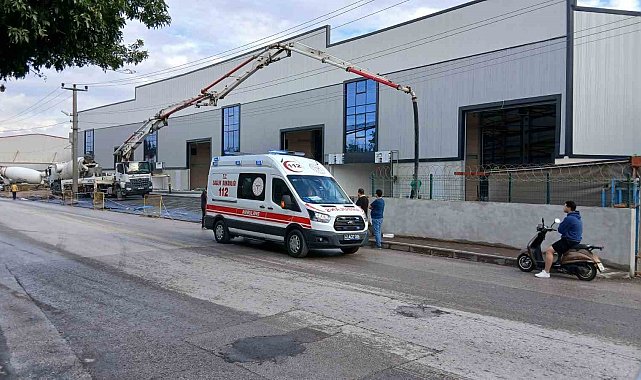 Kocaeli'de fabrika inşaatında akıma kapılan işçi ağır yaralandı