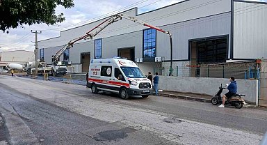 Kocaeli'de fabrika inşaatında akıma kapılan işçi ağır yaralandı