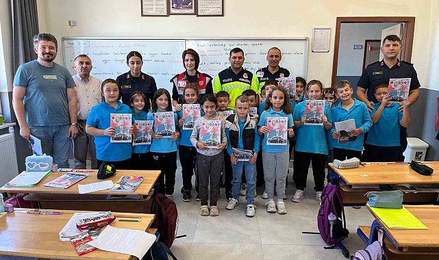 Kütahya'da jandarmadan okul ziyareti ve okul çevresi denetimleri