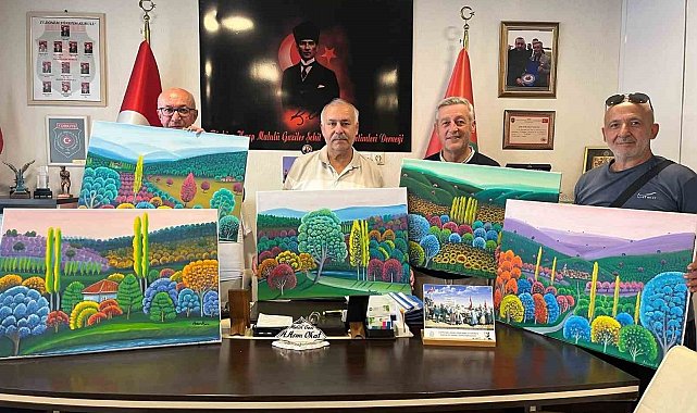 Kütahya'da ressam Hasan Kara'dan anlamlı bağış