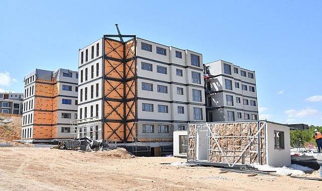 Malatya Yeşilyurt'ta depreme dayanıklı çelik modüler yüksek katlı binalar yükseliyor