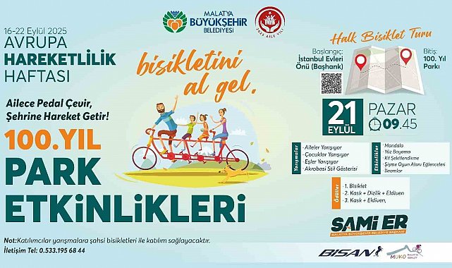 Malatya'da Avrupa Hareketlilik Haftası renkli etkinliklerle kutlanacak