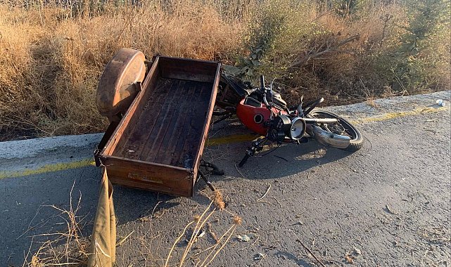 Manisa'da kamyonetle sepetli motosiklet çarpıştı: 1 ölü