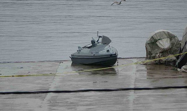 Menşei belirsiz bir insansız deniz aracı Trabzon'un Çarşıbaşı açıklarında bulundu