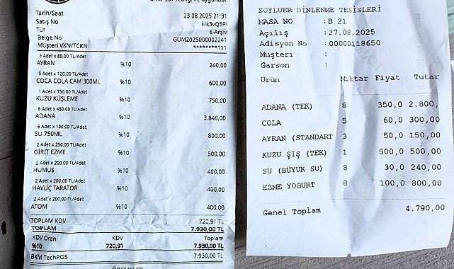 Merkezefendi Belediyesinden yemeği boğazda bırakan hesap