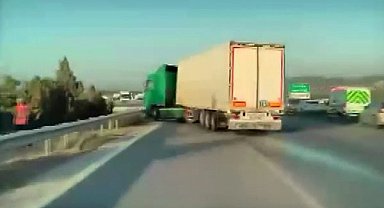 Mersin otoyolda zincirleme kaza kamerada