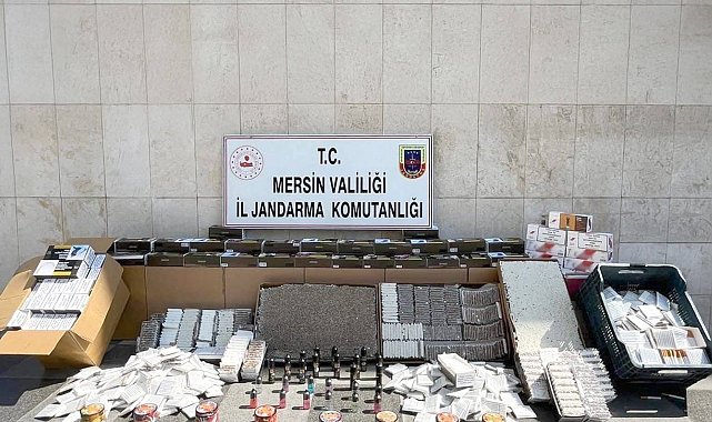 Mersin'de kaçak makaron operasyonu: 2 gözaltı