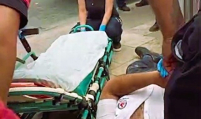 Mesaiye gelen otobüs şoförü yere yığıldı