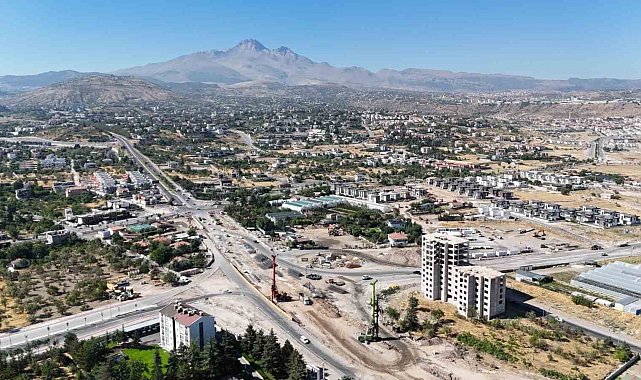 Meteoroloji katlı kavşağı çalışmaları sürüyor