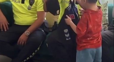 Milas Emniyeti'nden DMD hastası Göktuğ'a unutulmaz sürpriz