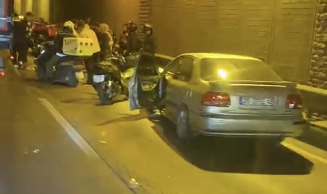 Motosiklet ve otomobil çarpıştı: 1 yaralı