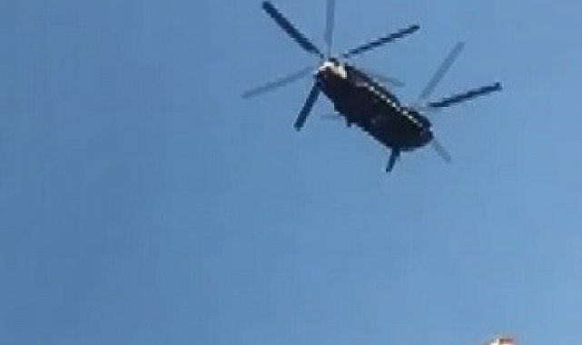 Muğla'da kaza kırıma uğrayan uçak askeri helikopter ile kaldırıldı