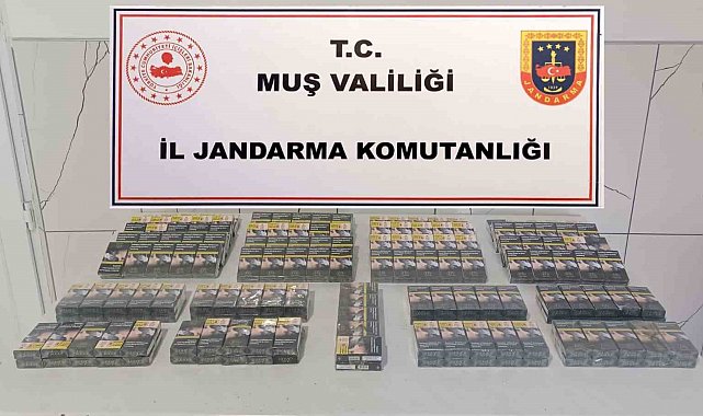 Muş'ta kaçak sigara operasyonu