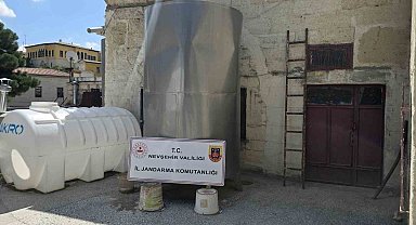 Nevşehir'de 8 bin litre sahte içki ele geçirildi