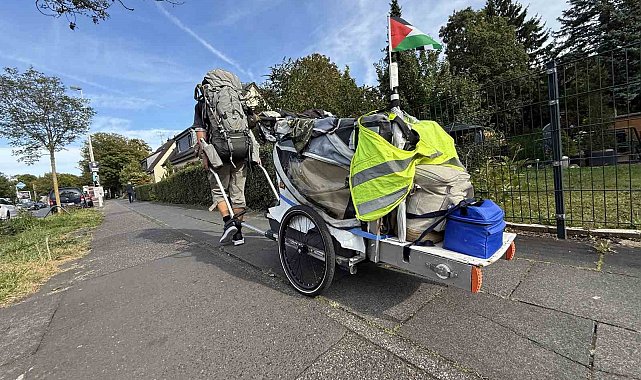 Norveç'ten Gazze'ye yürüyen Kim: "Herkes Filistin halkı için en azından bir şey yapmalı"