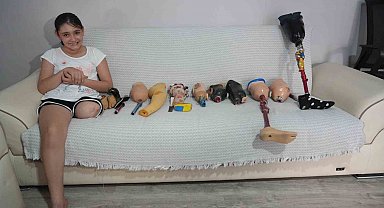 Okulların açılmasına günler kala 12 yaşındaki Özge'ye dar gelen protez bacak engeli