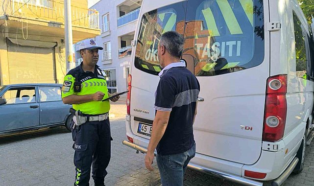 Okulun ilk gününde servislere sıkı denetim