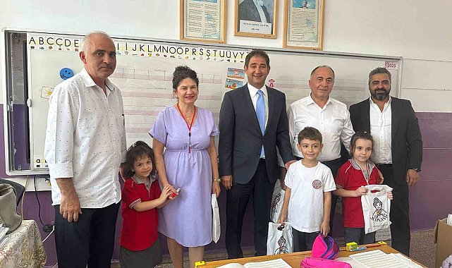 Okulun ilk haftasında çocukların yüzü güldü