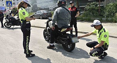 Ordu'da 17 bine yakın araç ve sürücüsü denetledi