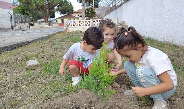 Ordulu miniklerden fidan dikim etkinliği