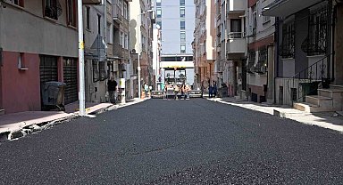 Osmangazi'de 160 ton asfalt döküldü