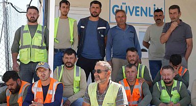 Otoyol şantiyesinde işçi krizi: Maaşlarını alamayınca oturma eylemi başlattılar