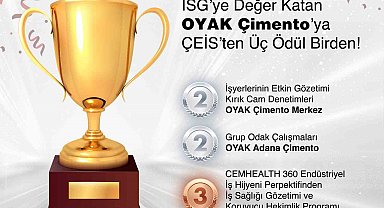 OYAK Çimento'ya ÇEİS'ten üç ödül birden