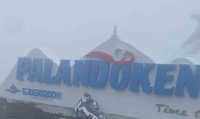 Palandöken'e mevsimin ilk karı yağdı