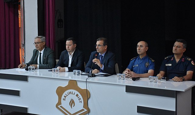 Salihli'de yeni eğitim öğretim yılı trafik tedbirleri masaya yatırıldı