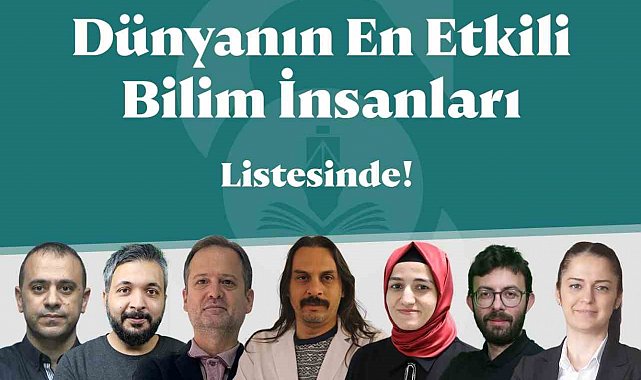 Samsun'dan 7 akademisyen "Dünyanın En Etkili Bilim İnsanları" listesinde