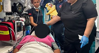 Sancıları başlayan anne hastaneye yetişemedi
