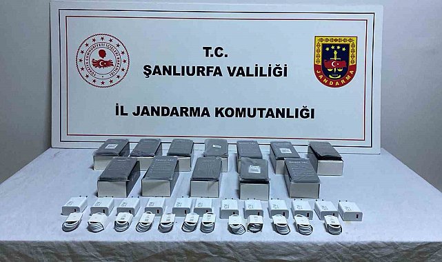 Şanlıurfa'da kaçak cep telefonu operasyonu