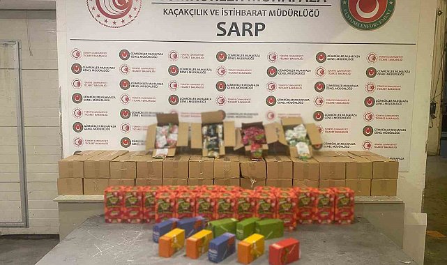 Sarp Gümrük Kapısı ve İstanbul'da 601 kilo uyuşturucu ele geçirildi