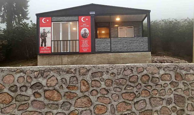 Şehit babasının ev hayali gerçek oldu