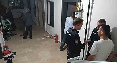 Sinop'ta apartman dairesinde yangın paniği