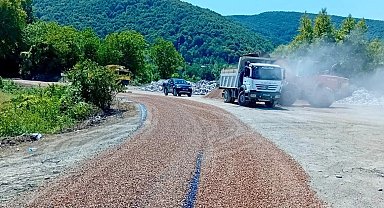 Sinop'ta grup yollarında asfaltlama çalışmaları tamamlandı