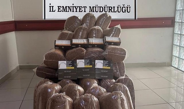 Sinop'ta kaçak tütün operasyonu: 156 kilo tütün ve 2 bin 600 makaron ele geçirildi