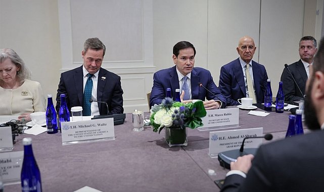 Suriye Devlet Başkanı eş-Şara, ABD Dışişleri Bakanı Rubio ile bir araya geldi