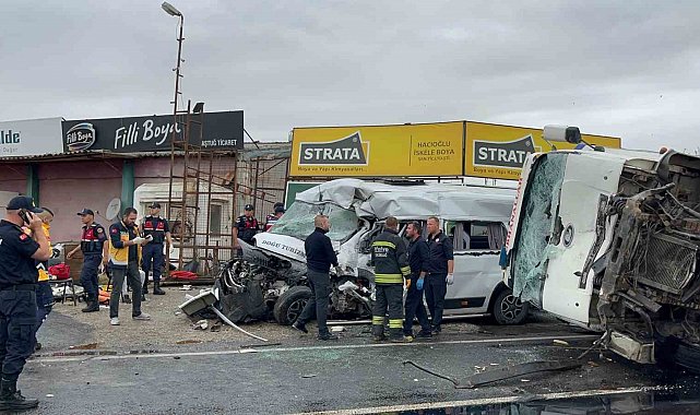 Tekirdağ'da korkunç kaza: 3 ölü, 9 yaralı