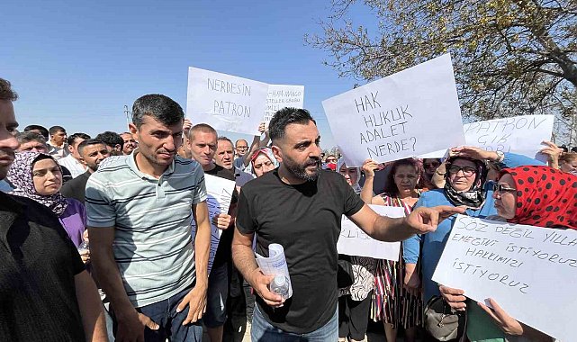 Tekirdağ'da mağdur işçiler fabrika kapısına dayandı