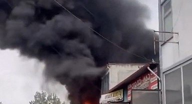 Tekirdağ'da sanayi sitesinde korkutan yangın