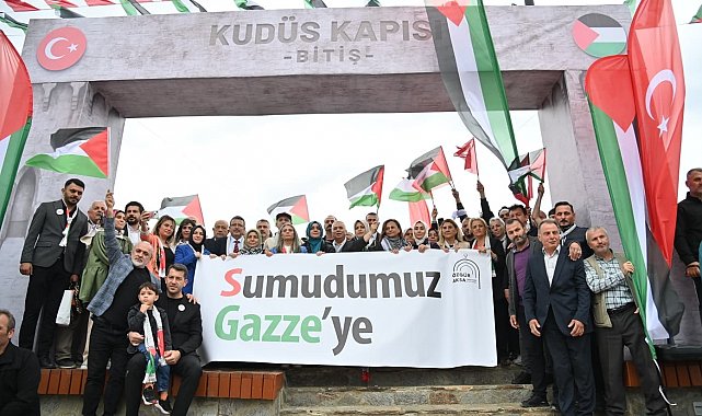 Trabzon Gazze için yürüdü, binlerce kişi tek yürek oldu