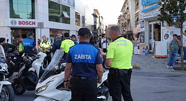 Trafiğe kapalı alanlarda motosiklet denetimi
