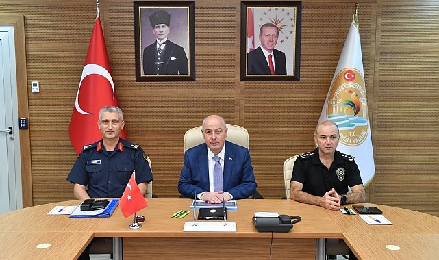 Vali Coşkun, Ağustos ayı asayiş verilerini paylaştı