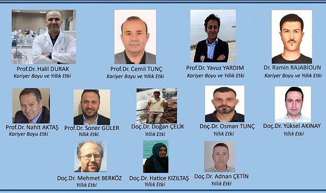 Van YYÜ'den 12 akademisyen "Dünyanın En Etkili Bilim İnsanları" listesinde yer aldı