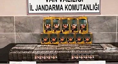 Van'da 720 paket kaçak sigara ele geçirildi