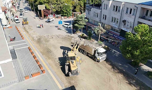Vezirköprü'de yol yenileme çalışmaları başladı